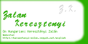 zalan keresztenyi business card
