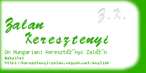 zalan keresztenyi business card